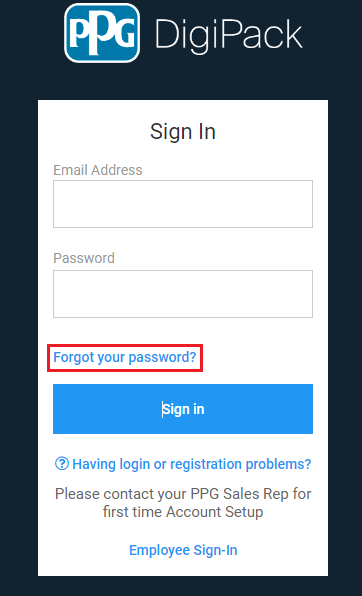 forgot password