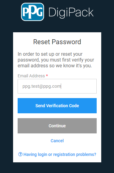 verification code